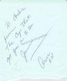 Joplin, Janis - Signed Album Page + Photo
