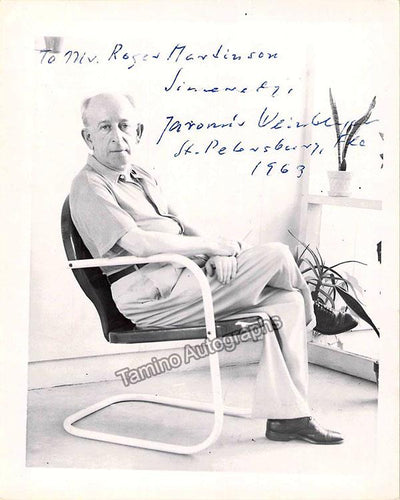 Weinberger, Jaromir - Signed Photograph 1963