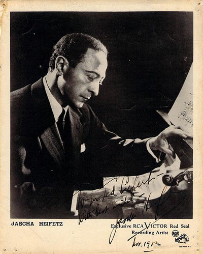Heifetz, Jascha - Signed Photo 1952