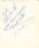 Jazz Musicians - Collection of 33 Signed Album Pages