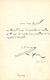 Faure, Jean-Baptiste - 2 Autograph Notes Signed