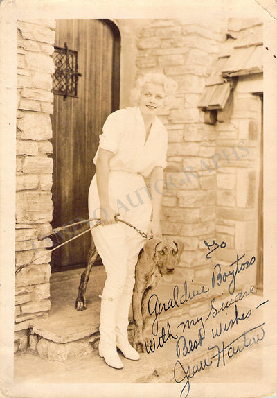 Harlow, Jean - Photograph Signed by Her Mother