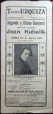 Kubelik, Jean - Set of 2 Unsigned Playbills Montevideo 1913