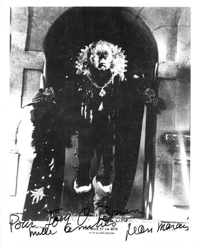Marais, Jean - Signed Photo in "La Belle et le Bete"