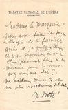 Note, Jean - Set of 3 Autograph Letters Signed