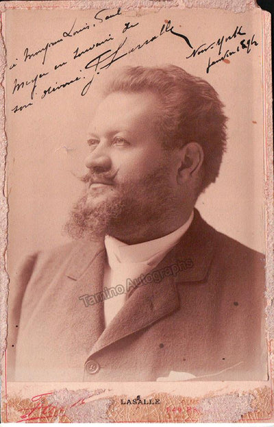 Lassalle, Jean - Signed Cabinet Photograph 1894