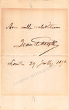 De Rezke, Jean - Signed Album Page 1890 + Photograph