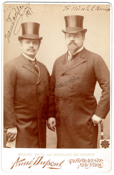 Reszke, Jean de - Signed Cabinet Photograph 1897