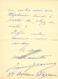 Granier, Jeanne - Autograph Note Signed