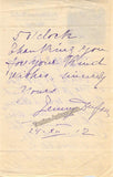 Dufau, Jenny - Autograph Letter Signed 1912