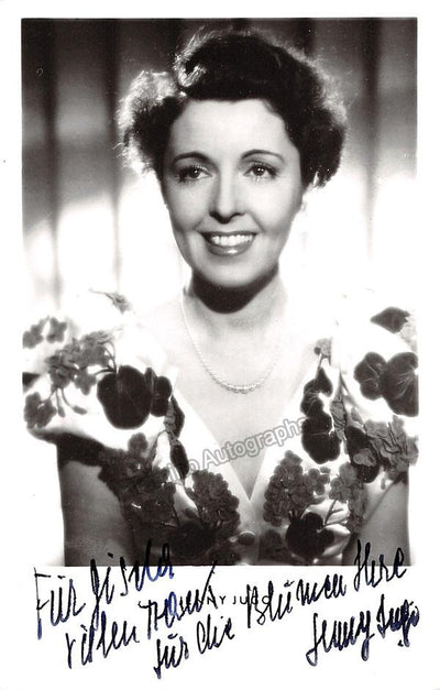 Jugo, Jenny - Signed Photo Postcard