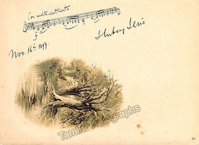 Hubay, Jeno - Autograph Music Quote Signed 1897