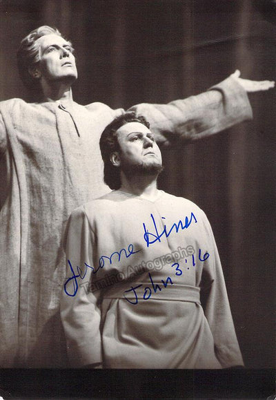 HINES, Jerome (Various Autographs)