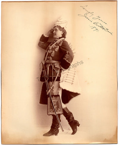 Bartlett-Davis, Jessie - Large Signed Photograph 1891