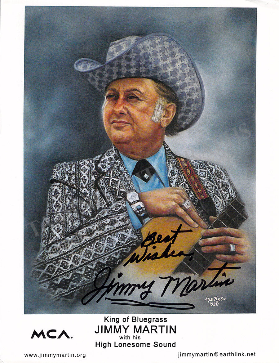 Jimmy Martin Autograph Signed Photograph – Tamino