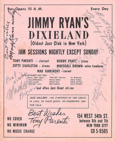 Archey, Jimmy & Orchestra - Signed Program