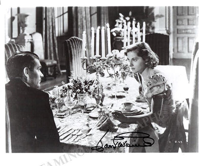Fontaine, Joan - Signed Photo in "Rebecca"