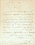 Strauss, Isaac - Autograph Letter to Meyerbeer Signed 1849