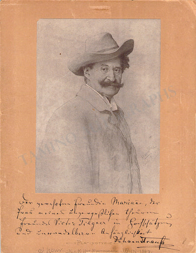 Strauss, Johann (II) - Signed Photograph