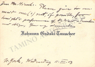 Gadski, Johanna (1903)