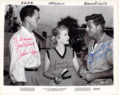 Agar, John & Others - Signed Photograph in "Revenge of the Creature"