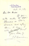 Carrodus, John Tiplady - 2 Autograph Notes Signed