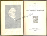 Trowbridge, John Townsend - Signed Book "The Poetical Works of John Townsend Trowbridge"
