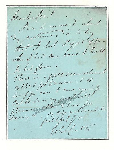 Coates, John - Autograph Letter Signed