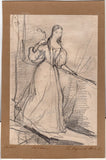 Herbert, John Rogers - Original Drawing of Maria Malibran