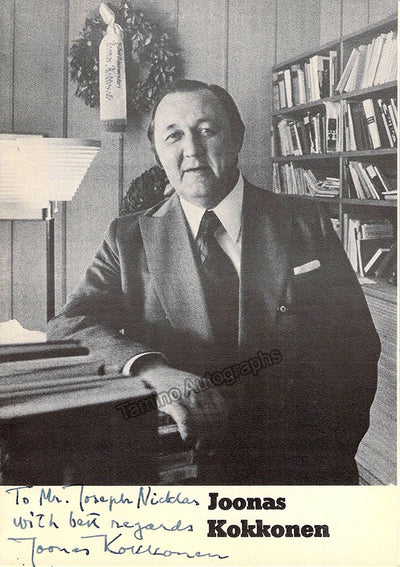 Kokkonen, Joonas - Signed Booklet Photograph