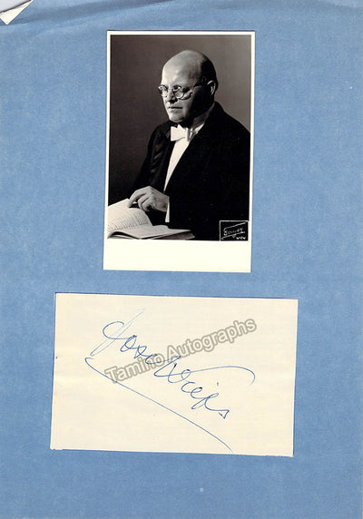 Krips, Josef - Signature Cut and Photograph