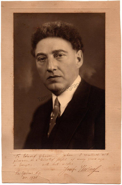 Lhevinne, Josef - Large Signed Photograph 1934