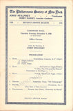 Stransky, Josef - Lot of 6 Concert Programs Carnegie Hall 1920-1921
