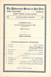 Stransky, Josef - Lot of 6 Concert Programs Carnegie Hall 1920-1921