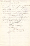 Bouchardy, Joseph - Autograph Letter Signed
