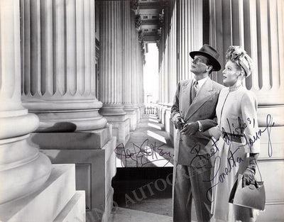 Young, Loretta - Cotten, Joseph - Double Signed Photo