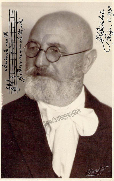 Wihtol, Joseph - Signed Photograph with Music Quote 1933