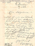 Tichatschek, Josef Aloys -  Autograph Letter Signed to N. Simrock 1868