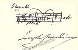 Joachim, Joseph - Autograph Music Quote
