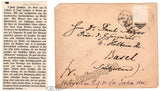Joachim, Joseph - Autograph Note, Envelope and Program 1894