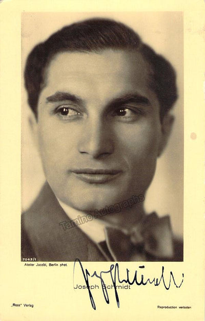 Schmidt, Joseph - Signed Photo Postcard