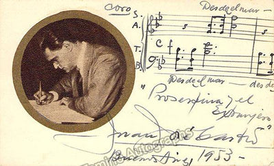 Castro, Juan Jose - Autograph Music Quote & Photograph