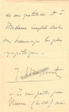 Massenet, Jules - Autograph Letter Signed 1887
