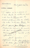 Danbe, Jules - Autograph Letters Signed 1882
