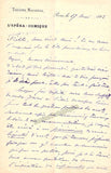 Danbe, Jules - Autograph Letters Signed 1882