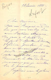 Lefort, Jules  - Autograph Letter Signed 1885