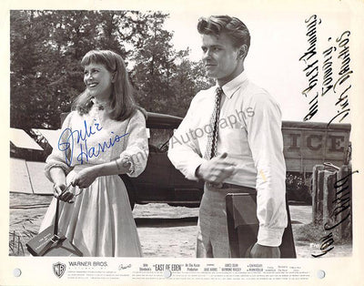 Harris, Julie - Davalos, Rich - Double Signed Photo in "East of Eden"