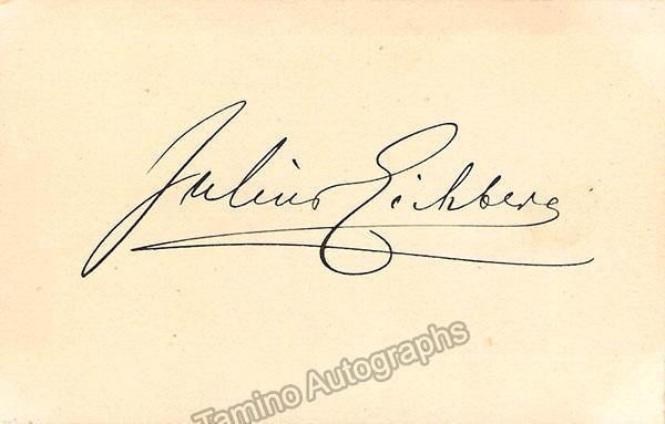 Eichberg, Julius - Signed Card
