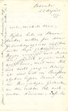 Stockhausen, Julius - Autograph Letter Signed 1877