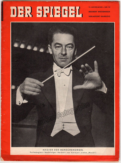 Karajan, Herbert von - Der Spiegel Magazine 1955